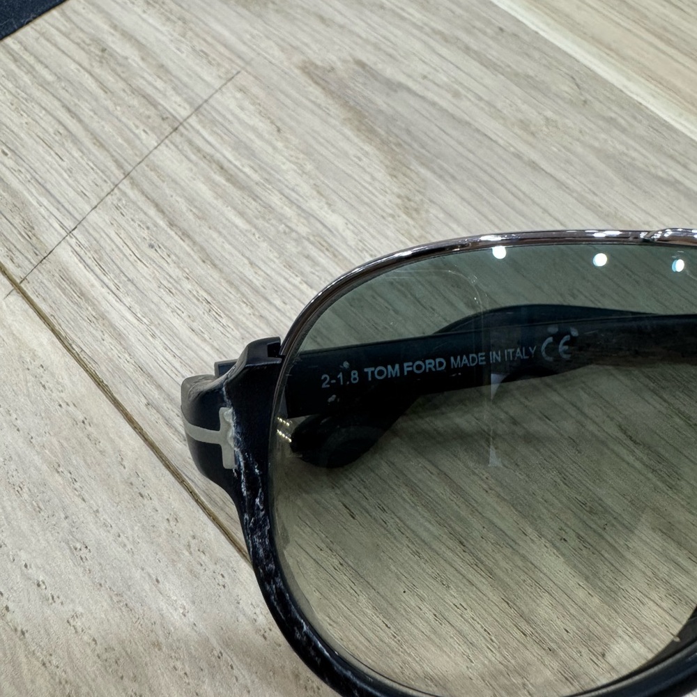 Tom Ford Black Bold Aviator Sunglasses - Picture 3 of 7